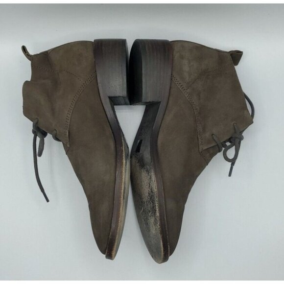 EILEEN FISHER Rey Womens Bootie Shark Gray Suede Leather Lace-up Boot 8M - Picture 7 of 12